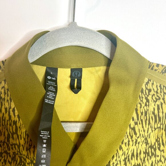 Lululemon Lab Snapdown Jacket Batik Animal TieDye Print Bomber Shirt Jacket L - Picture 4 of 6